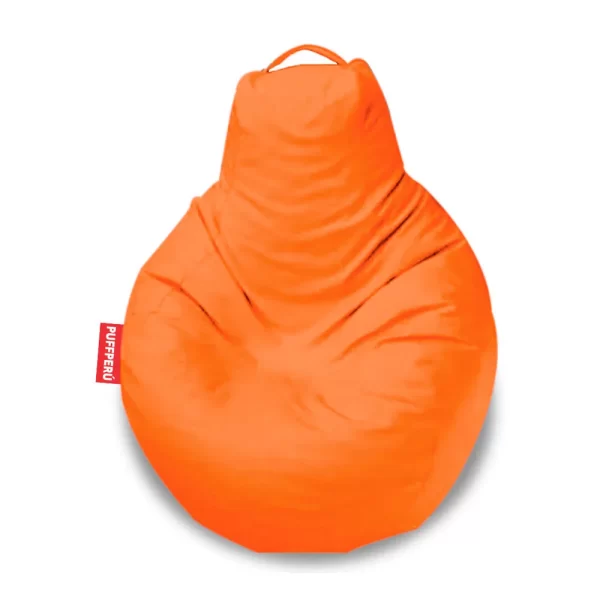 Puff Pera Pequeño Naranja